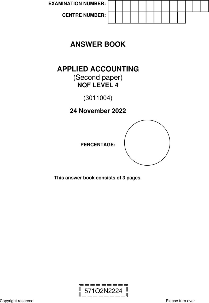 Nc200 Applied Accounting L4 P2 Answer Book Nov 2022 Signed Off