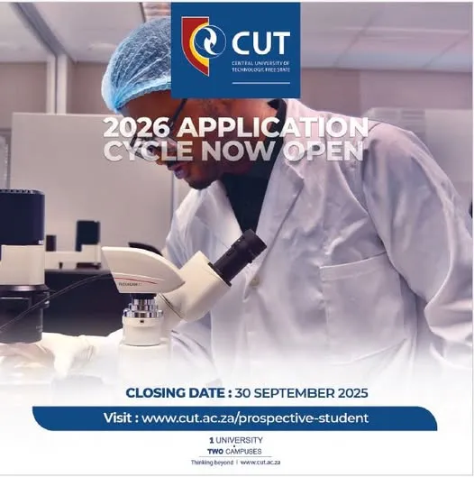 Central University of Technology (CUT) 2026 Applications Now Open