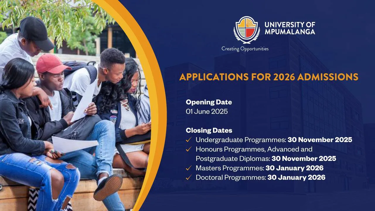 University of Mpumalanga (UMP) 2026 Applications Now Open