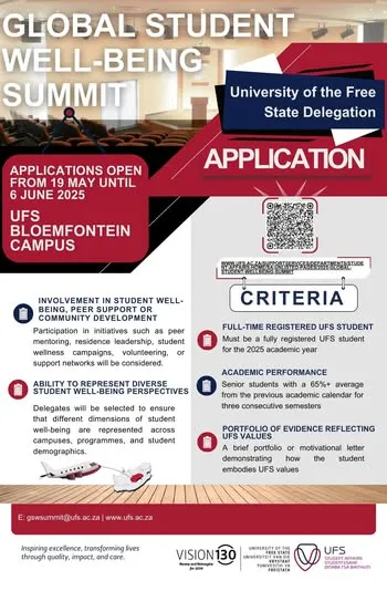 University of the Free State (UFS) 2026 Applications Now Open
